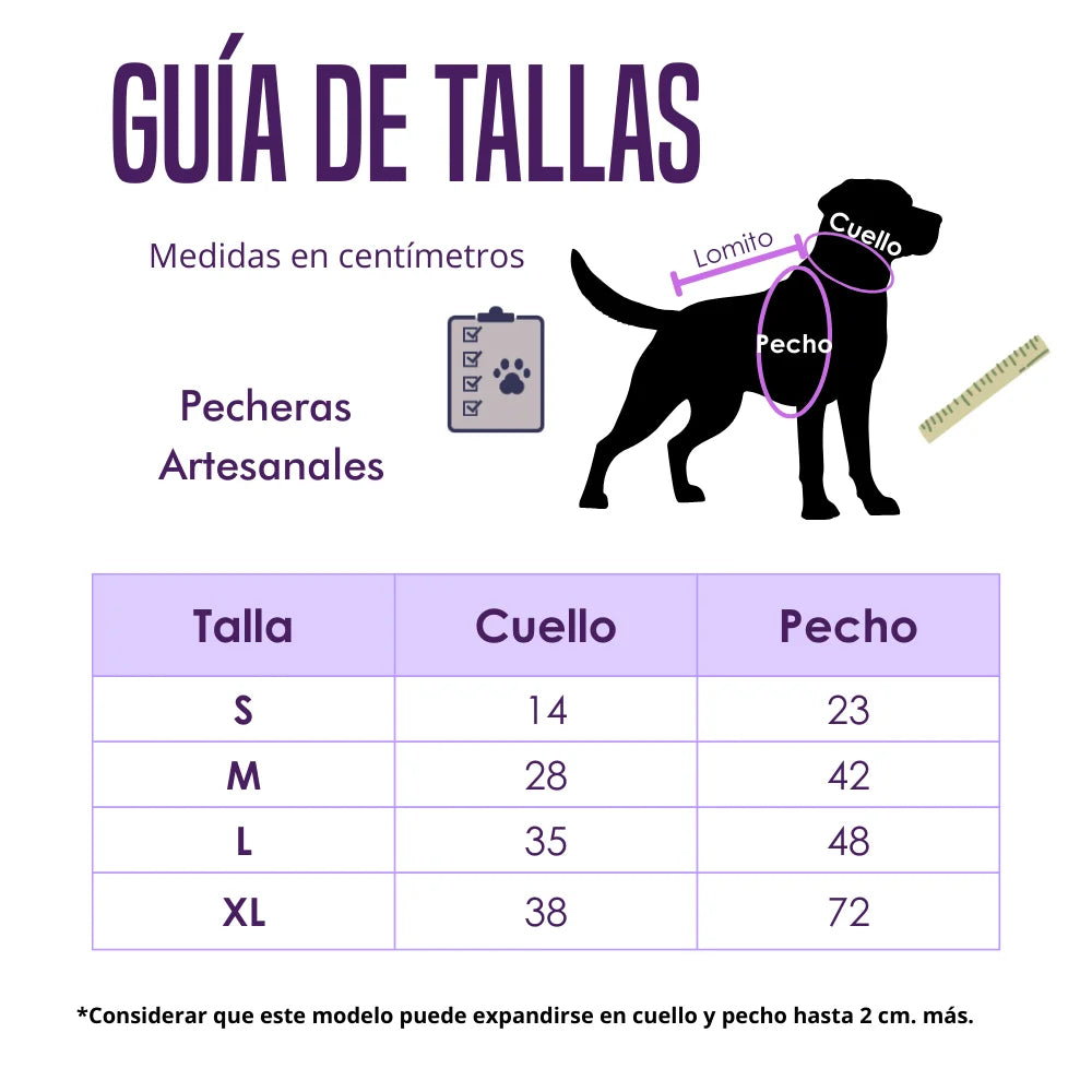 Pechera artesanal hecha a mano Chiapas Talla M verde