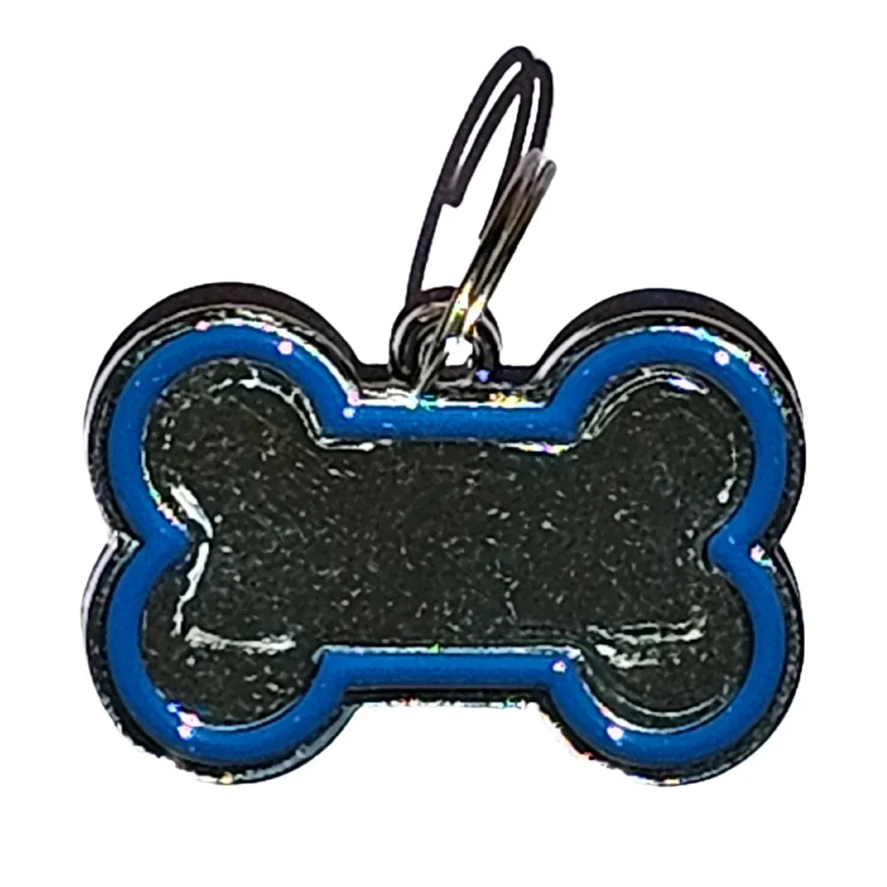 Placa identificadora en forma de hueso