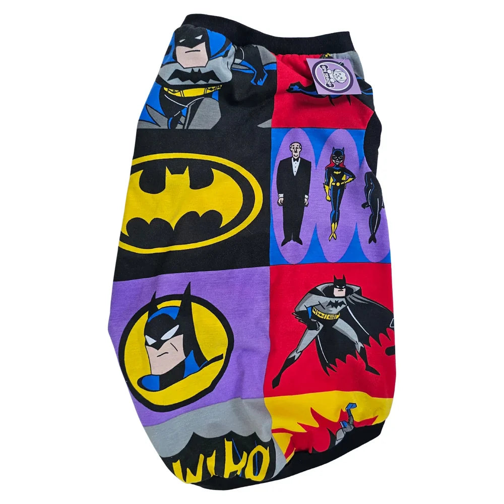 Playera estampada con dibujos animados y super héroes