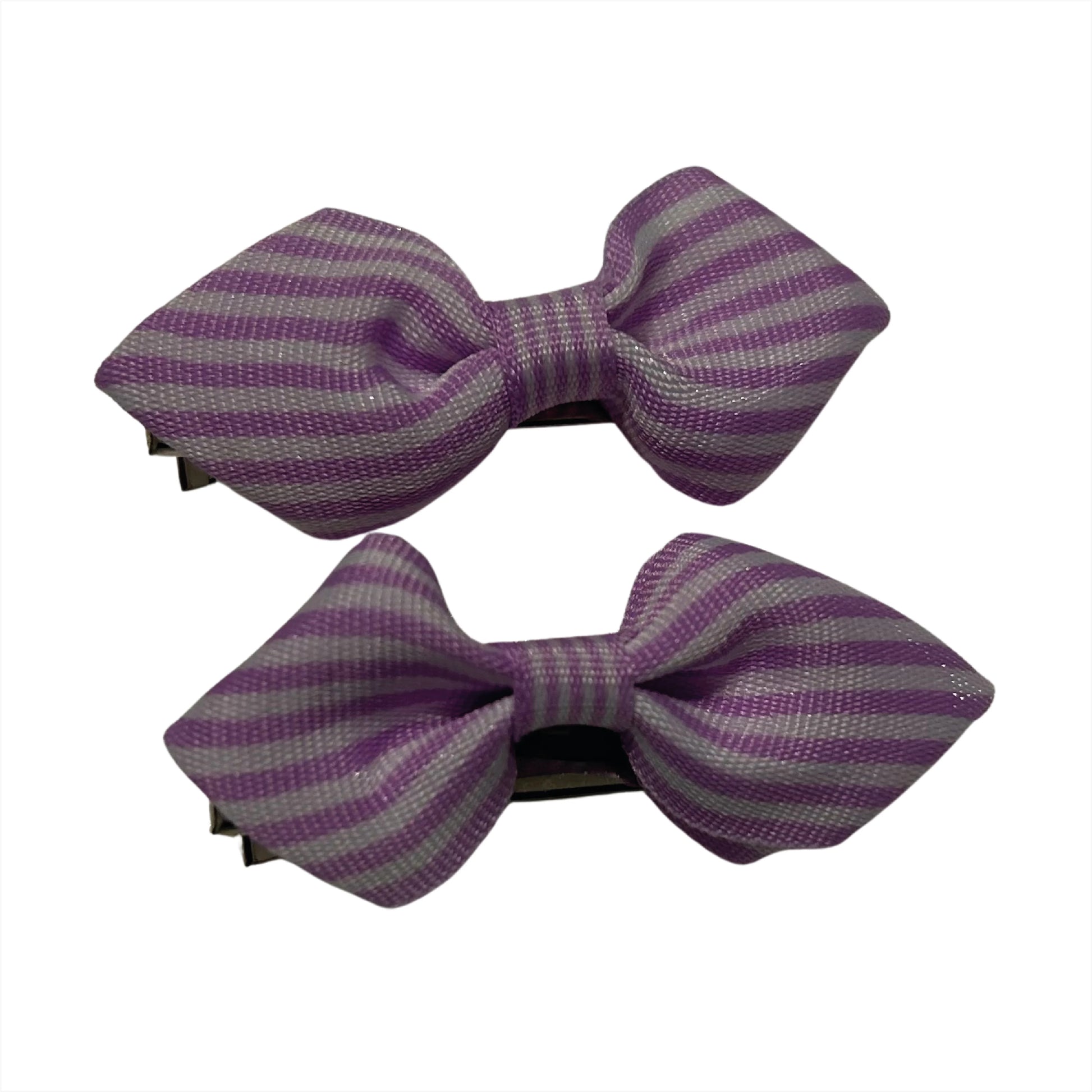 Moños Elegantes para Mascotas. Estilo y Encanto magenta con rayas.
