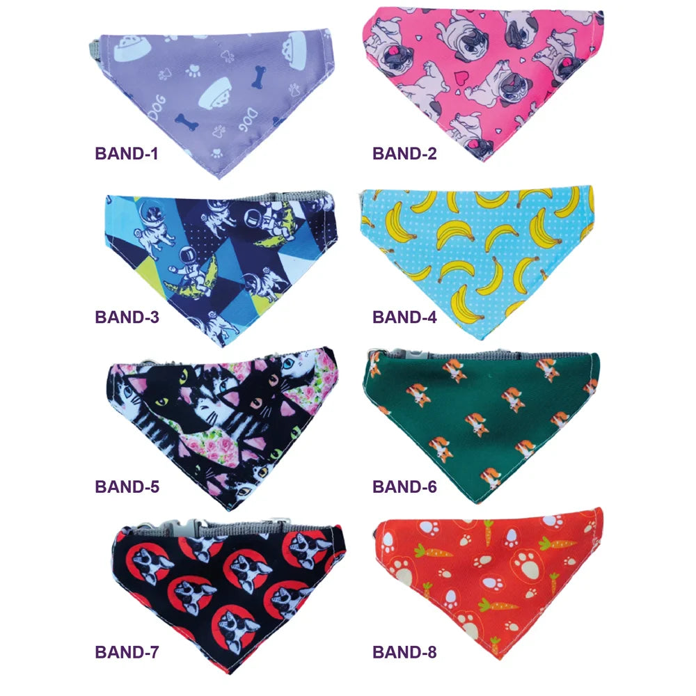 Bandanas Con Collar Para Mascotas