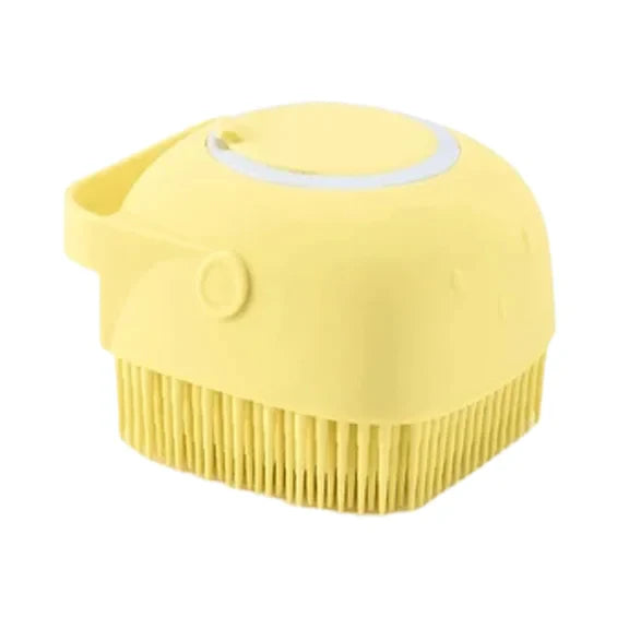 Cepillo De Silicona Con Dispensador Baño Fácil Y Sin Enredos