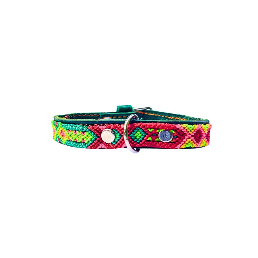 Collar Artesanal De Piel 27 Limón