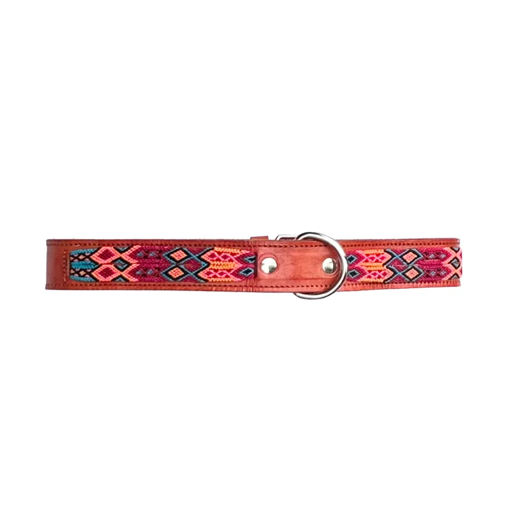 Collar Artesanal De Piel 80 Marrón