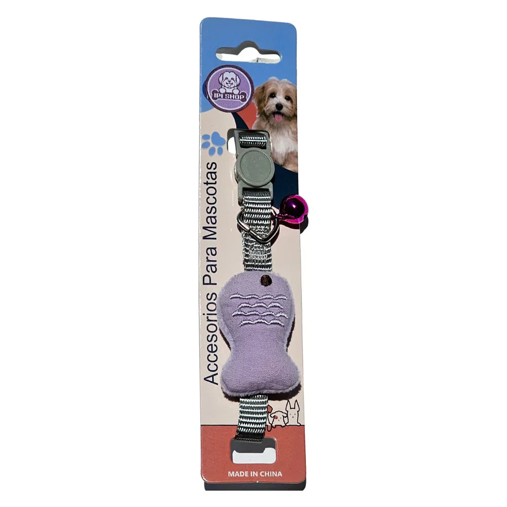 Collar Con Cascabel Y Pez