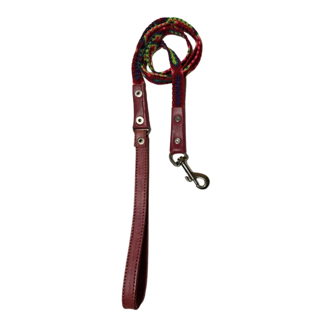 Correa Artesanal Tejida 1cm Rojo