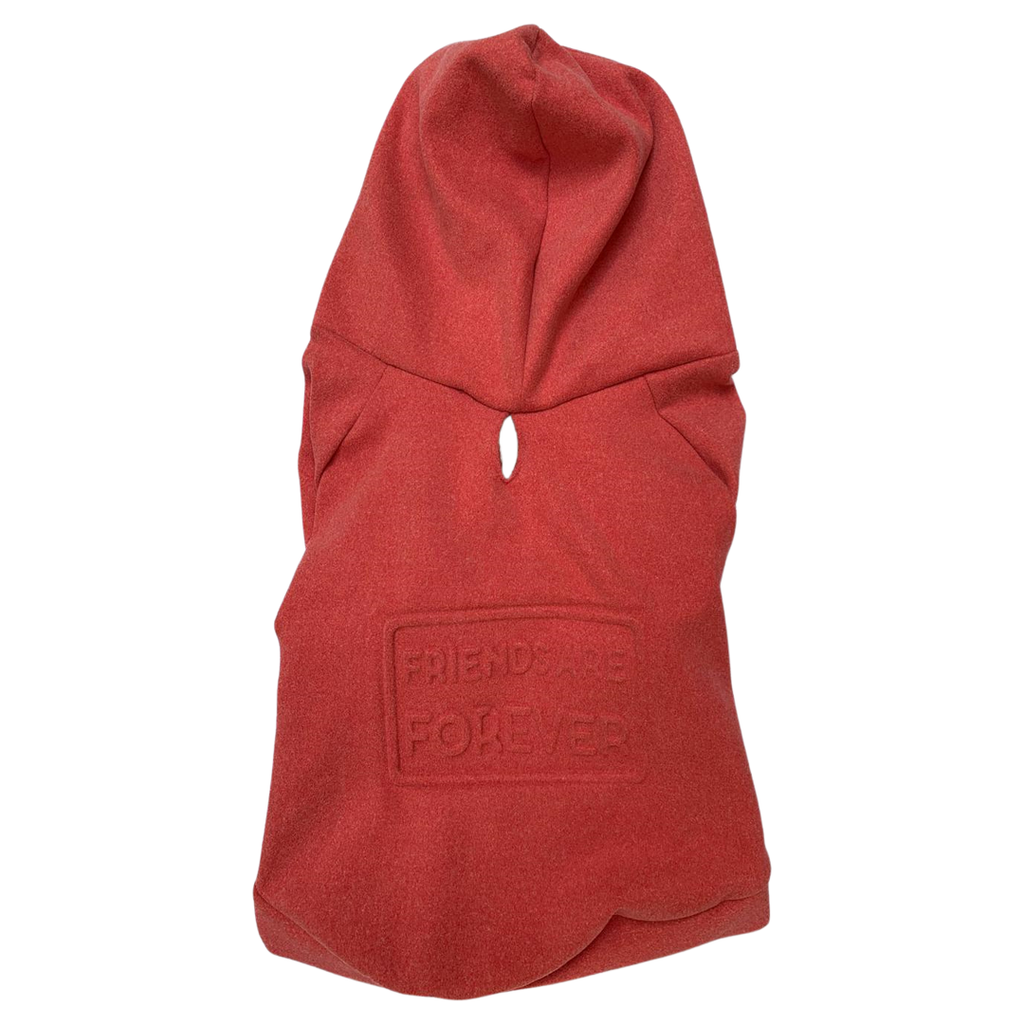 Hoddie. Sudadera deportiva roja. Outfit con estilo