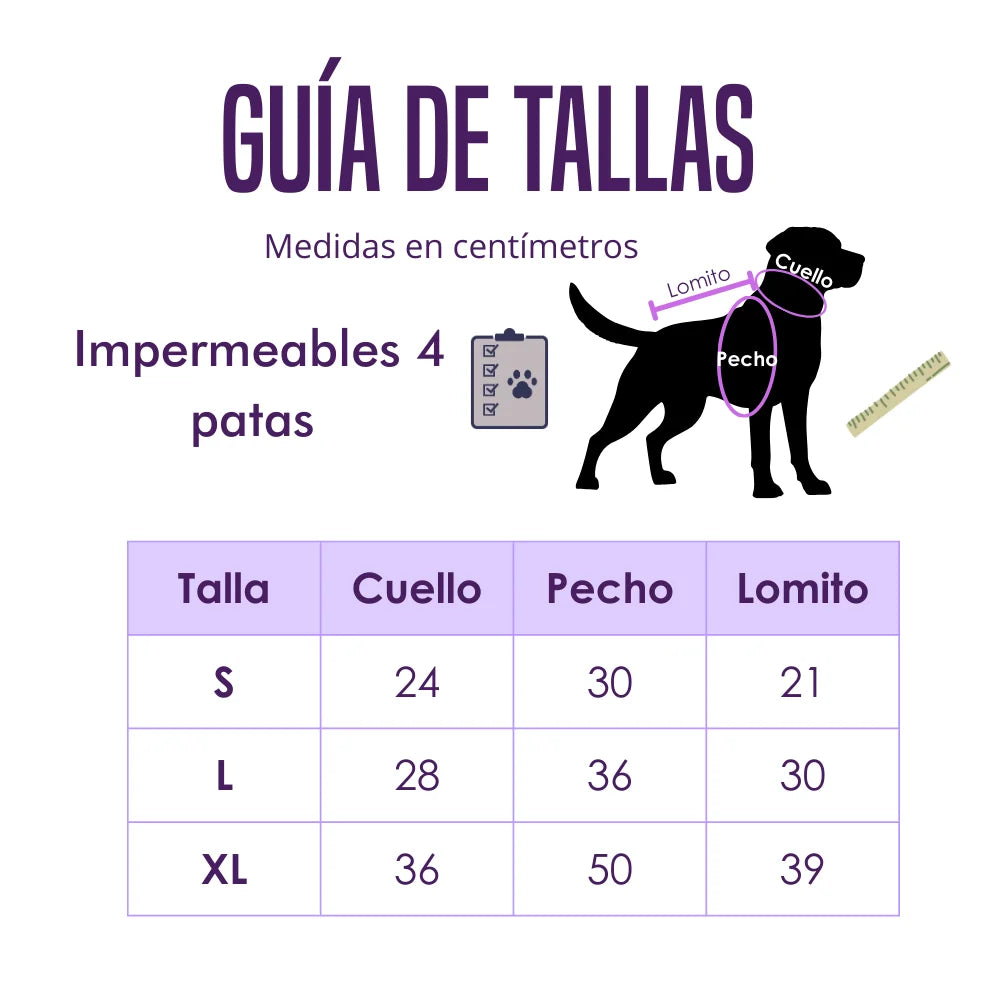 Impermeables 4 Patas Modelo Astronauta