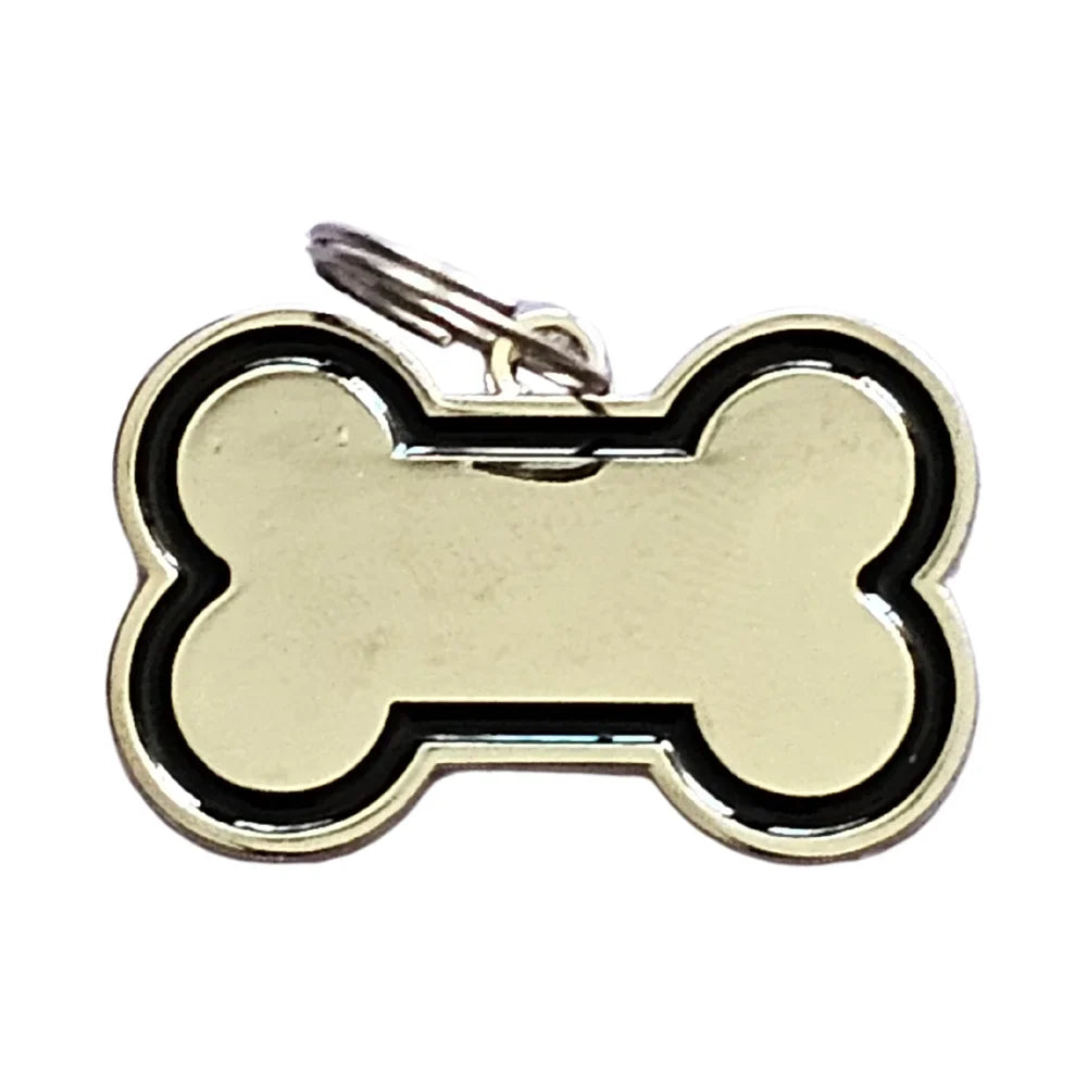 Placa identificadora en forma de hueso