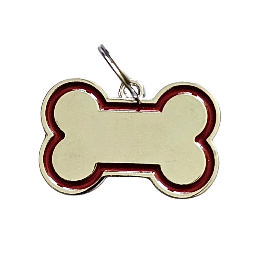 Placa identificadora en forma de hueso