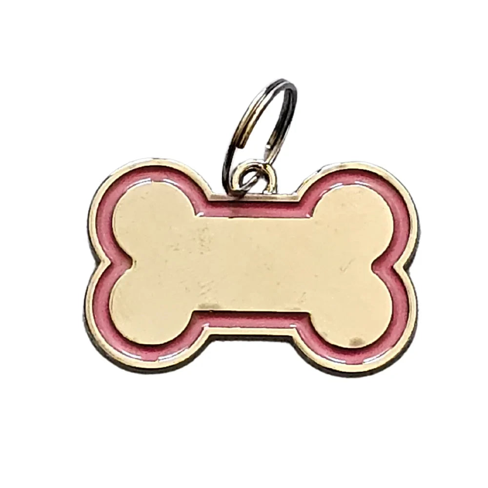 Placa identificadora en forma de hueso