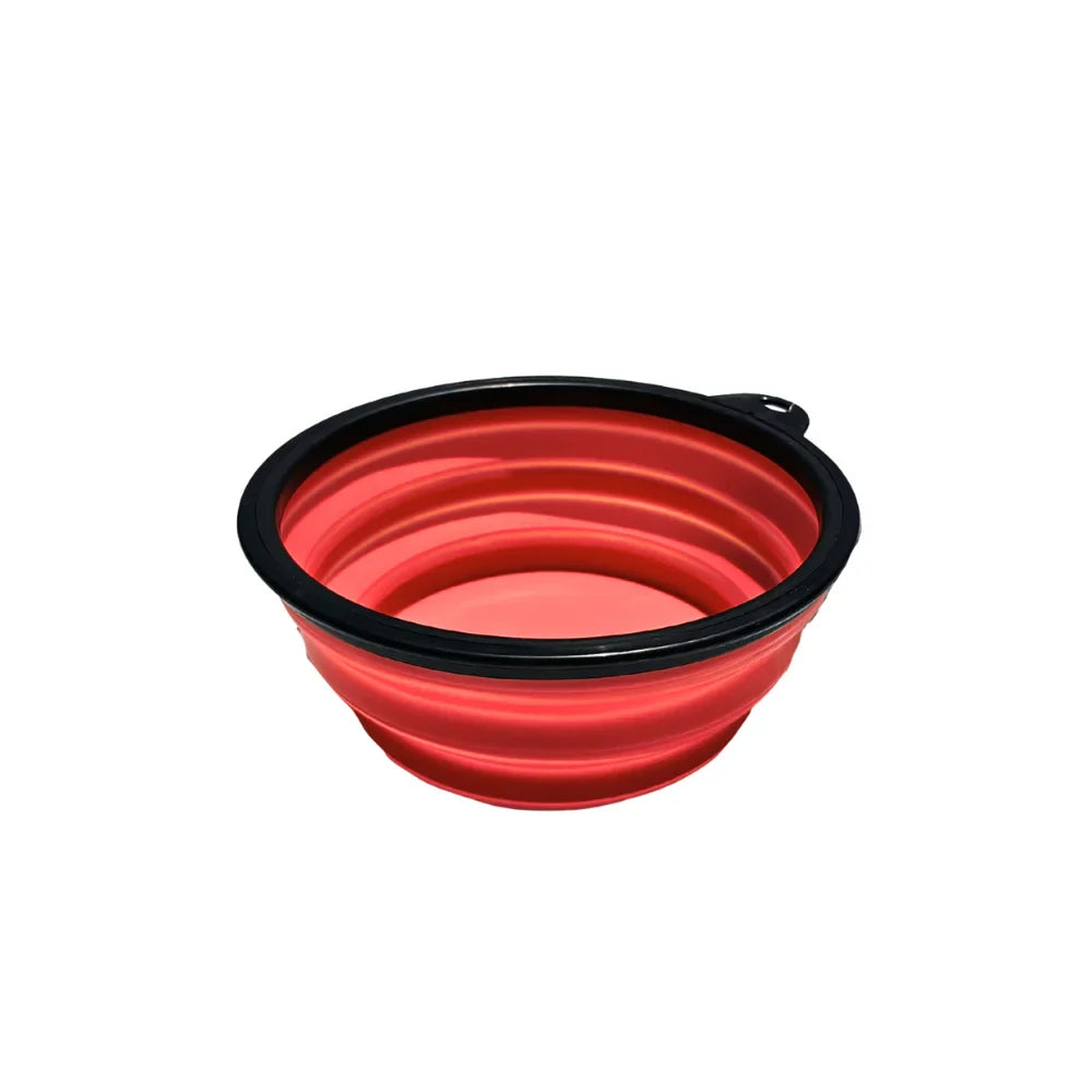 Plato de viaje plegable chico para perro