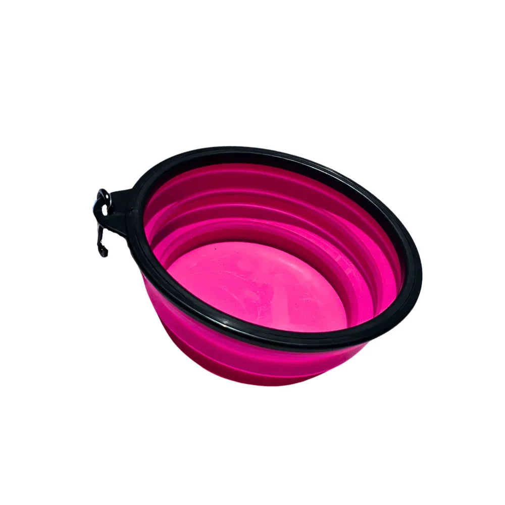 Plato de viaje plegable chico para perro