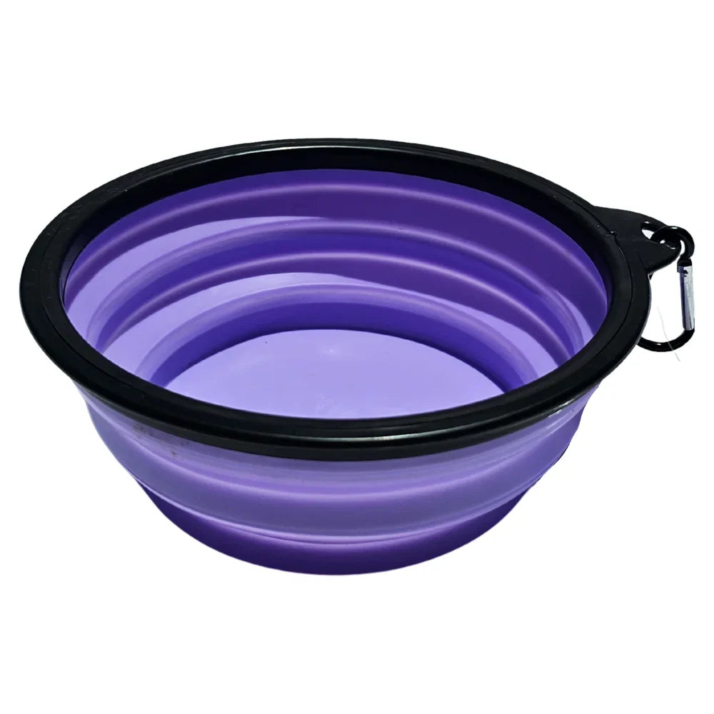 Plato de viaje plegable chico para perro