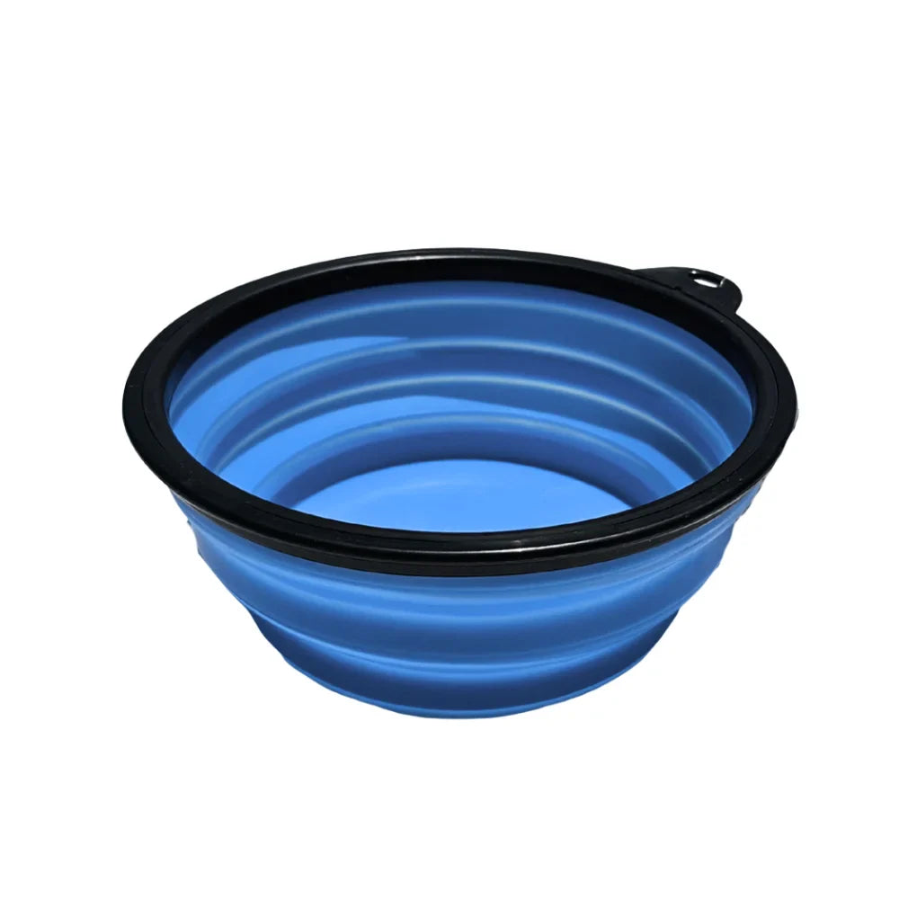 Plato de viaje plegable grande para perro