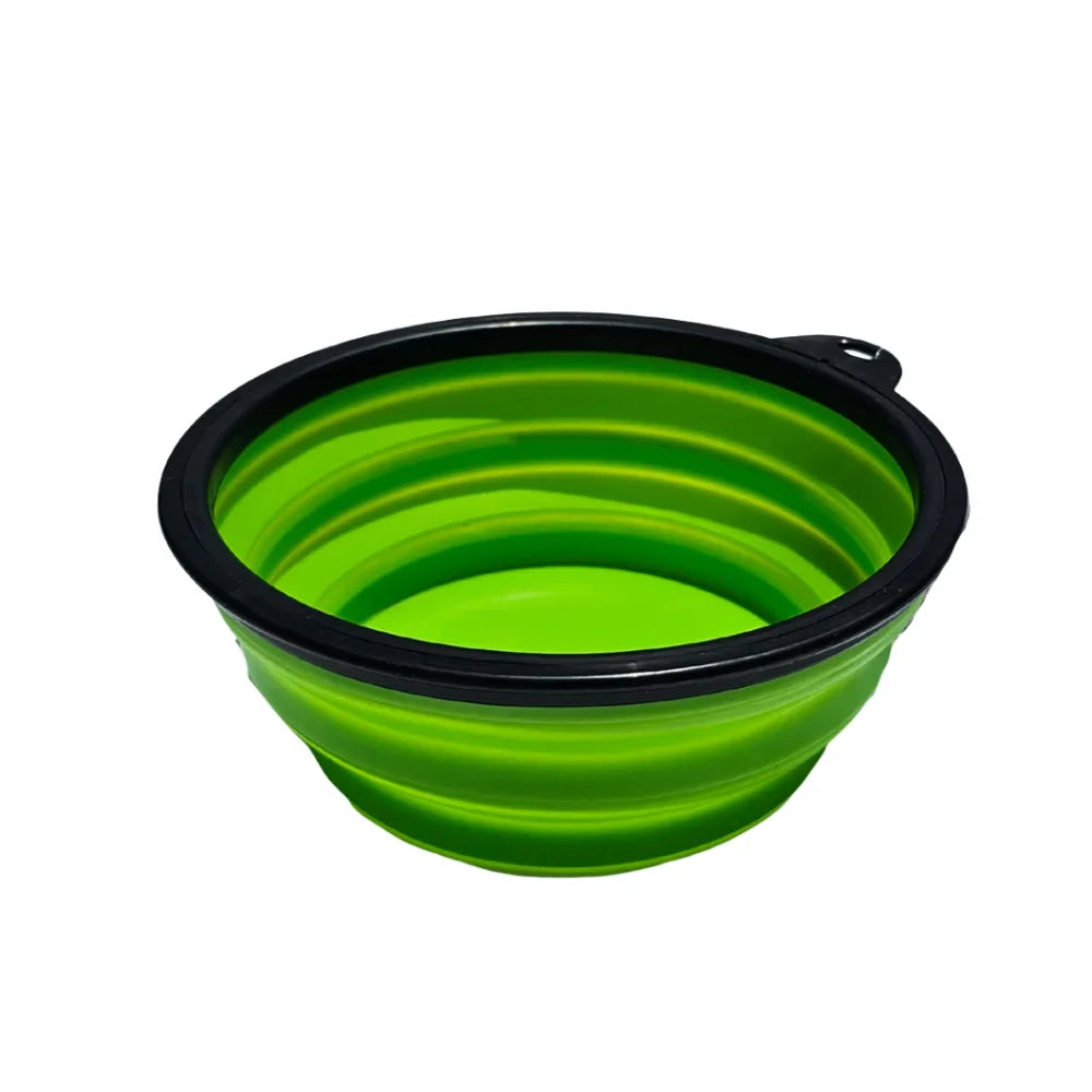 Plato de viaje plegable grande para perro