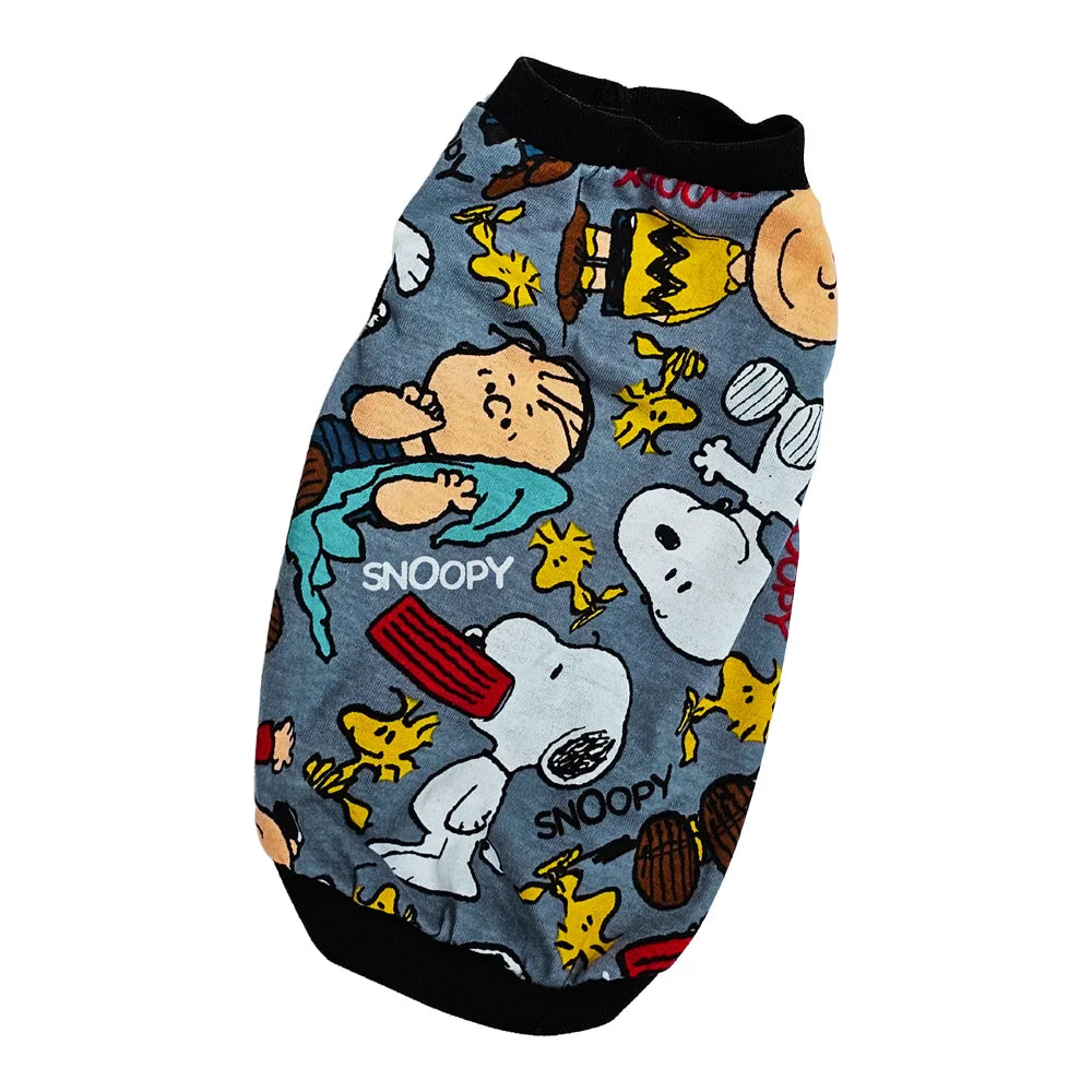 Playera estampada con dibujos animados y super héroes