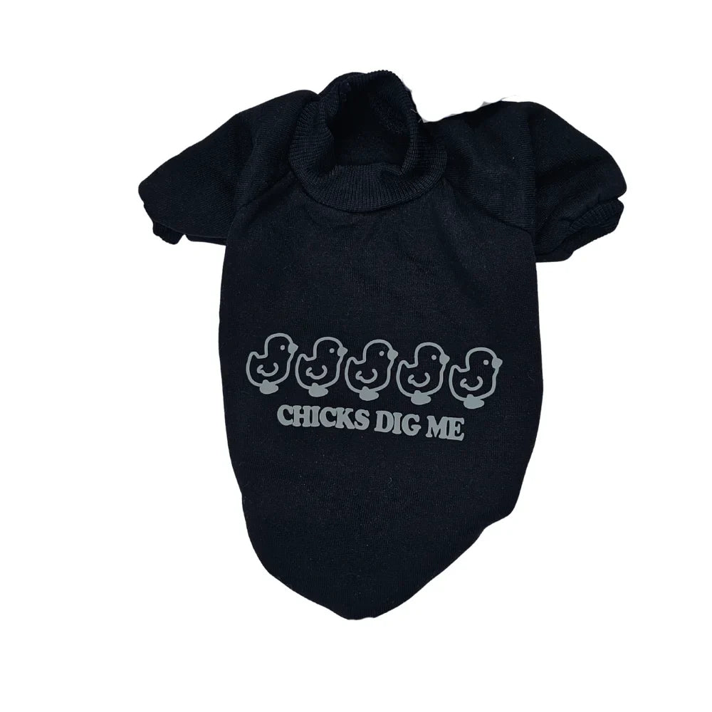 Sudadera negra estampada Patitos