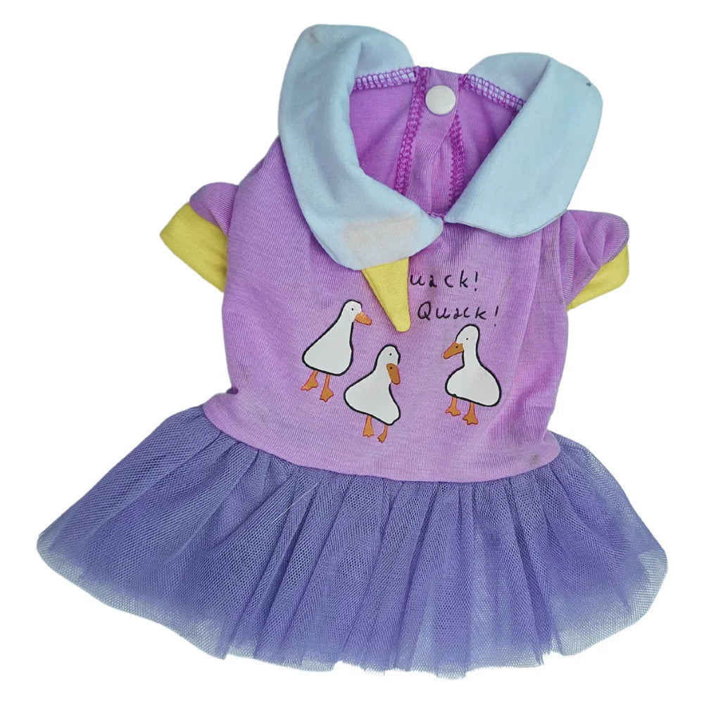 Vestido estampado de Patitos