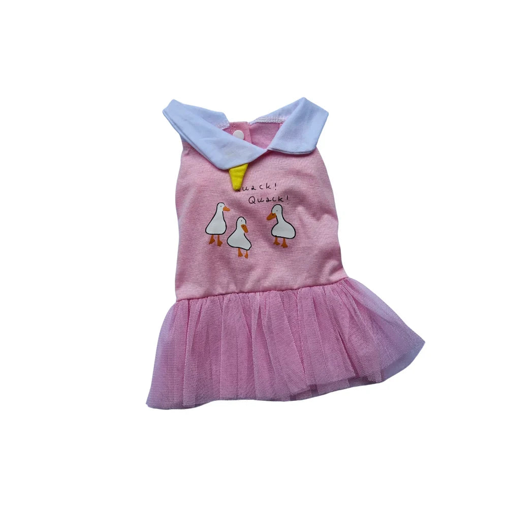 Vestido estampado de Patitos