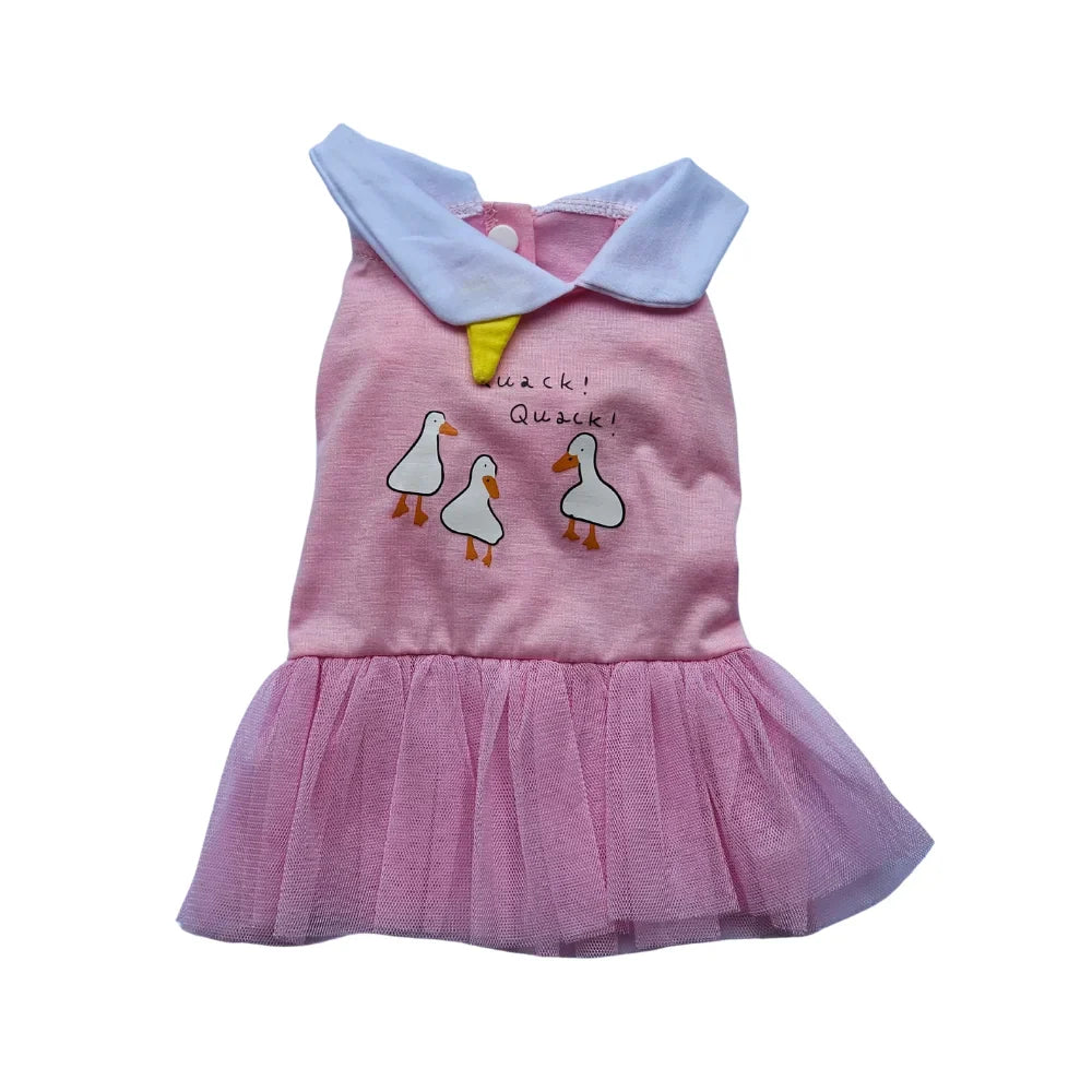 Vestido estampado de Patitos