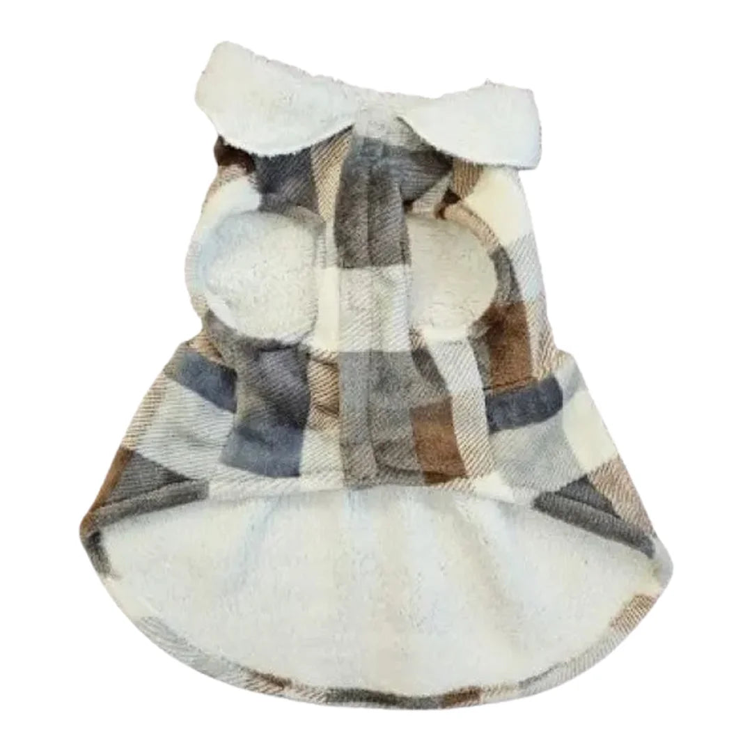 Vestido invernal color café Talla 5